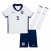 Maillot de foot Angleterre John Stones #5 Domicile vêtements enfant Europe 2024 Manches Courtes (+ pantalon court)